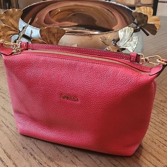 Red Furla leather hand bag or clutch new condition ❤️ - Picture 13 of 13